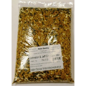 Johnston & Jeff Cockatiel Mix 1kg packed by Pets Pantry